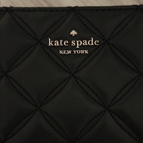 Kate Spade Quilted Black Leather Wallet - Picture 2 of 9